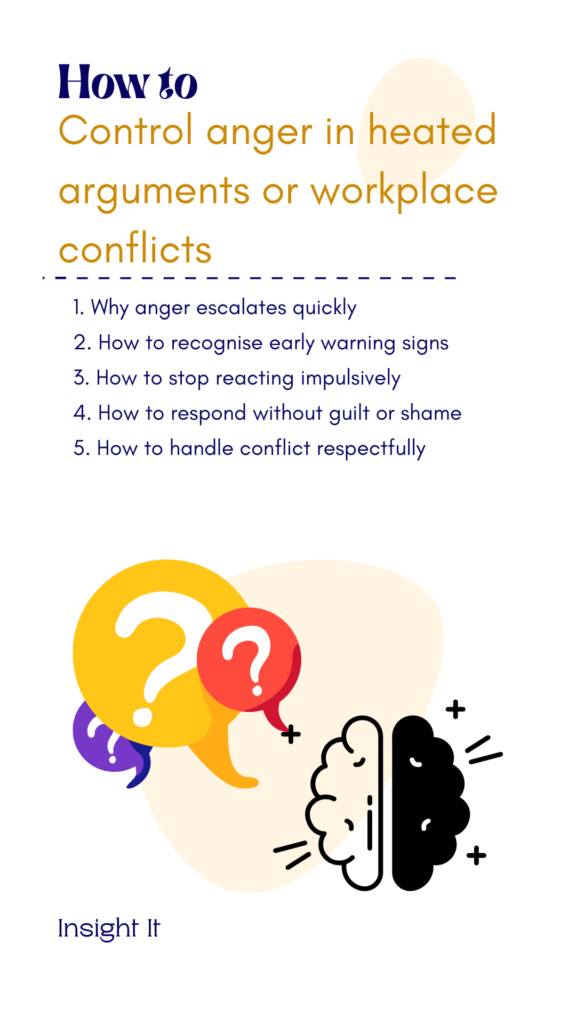 Insight It - One Insight at a Time 8How to Control Anger in Heated Arguments or Workplace Conflicts