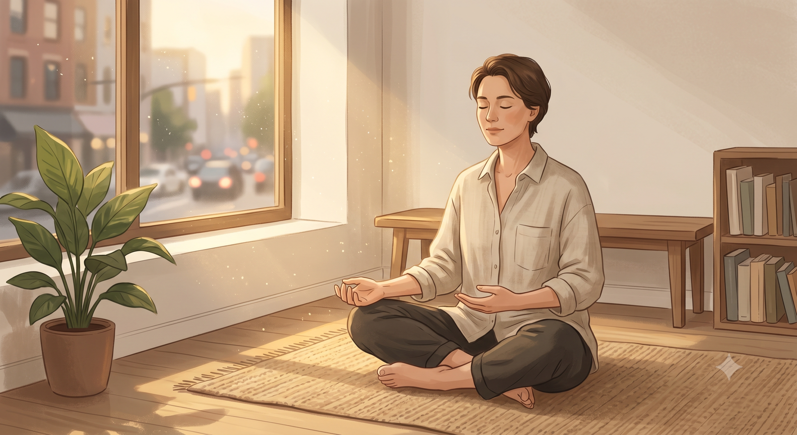 A breathing man
