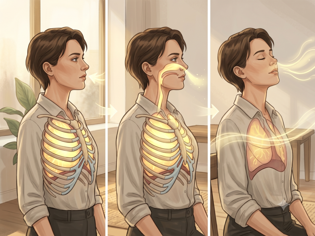 Breathing practice image