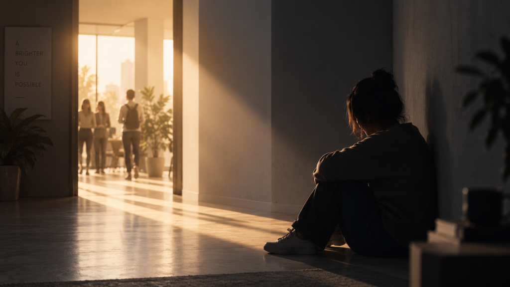 between shadow and success
